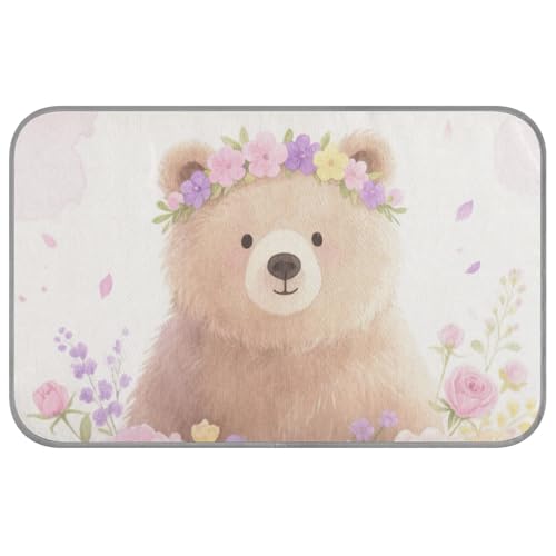 Kühlkissen für den Sommer, Motiv: Blumen, Pfirsichbär, Cartoon, selbstkühlend, für Hamster, Outdoor, Katzen, Sommer, Manta, Fria, Para, Perros, M von Amooorous