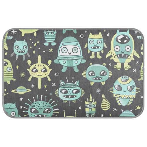 Kühlmatte für Haustiere, Motiv: Cartoon, Aliens und Raumschiff, selbstkühlend, Katzenbetten für draußen, für Tiere, Innen, Katzen, Mantas frías para Perros M Kühlmatte für Haustiere, Motiv: Cartoon, Aliens und Raumschiff, selbstkühlend, Katzenbetten für draußen, für Tiere, Innen, Katzen, Mantas frías para Perros M von Amooorous