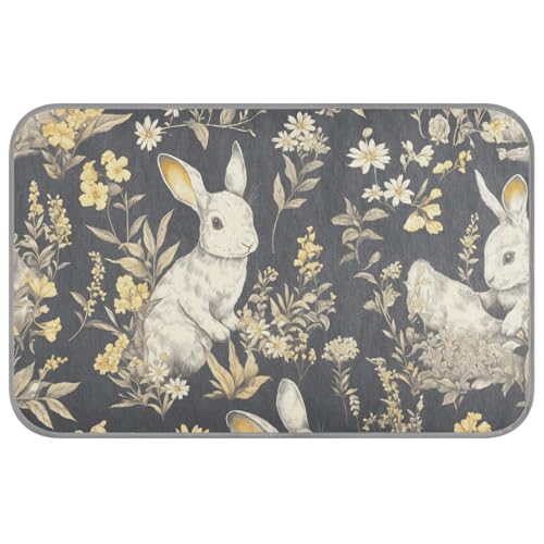 Kühlmatte für Hunde, niedliches graues Kaninchen, für den Sommer, selbstkühlende Matte für Katzen, Kaninchen, Innenkatzen, weiche Camas Frias Para, Perros, M von Amooorous