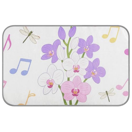 Niedliche Blumen und Libellen, buntes Sommer-Outdoor-Kühlkissen, selbstkühlendes Haustierbett für Katzen, Outdoor, Haustierbett, kabellos, esterilla, refrescante para perros, M von Amooorous
