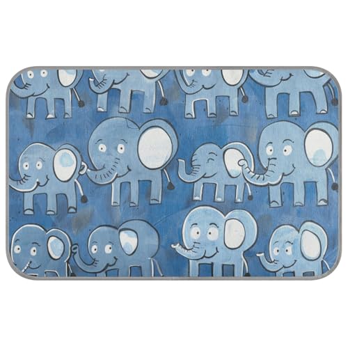 Niedlicher blauer Elefant, Sommer, kühlende Matten, selbstkühlende Haustierbetten für Katzen für Kätzchen, Outdoor-Katzen, faltbares Klebeband, Größe M Niedlicher blauer Elefant, Sommer, kühlende Matten, selbstkühlende Haustierbetten für Katzen für Kätzchen, Outdoor-Katzen, faltbares Klebeband, Größe M von Amooorous