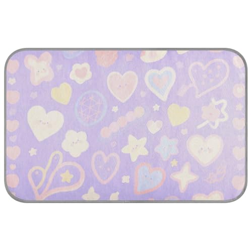 Sommer-Kühldecke mit schönem violettem Herz, selbstkühlende Decken für Indoor-Katzen für Kaninchen, draußen, Katze, wasserdicht, Mantas frías para perros, Größe M Sommer-Kühldecke mit schönem violettem Herz, selbstkühlende Decken für Indoor-Katzen für Kaninchen, draußen, Katze, wasserdicht, Mantas frías para perros, Größe M von Amooorous