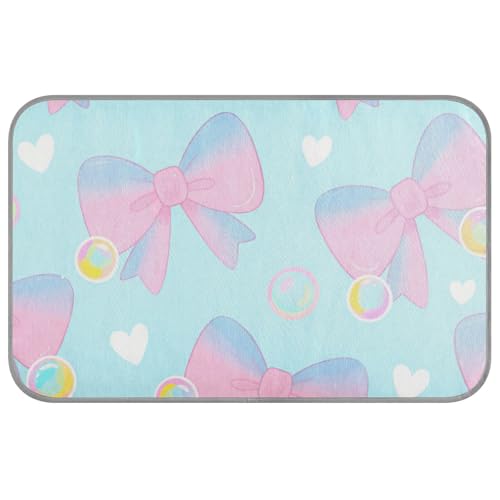 Süße rosa blaue Schleife, Sommer-Kühlmatte, Gel, selbstkühlende Decken für Outdoor-Katzen, für Hühner, Indoor-Katzen, einzigartige Manta-Auffrischung, Para Perro, M von Amooorous