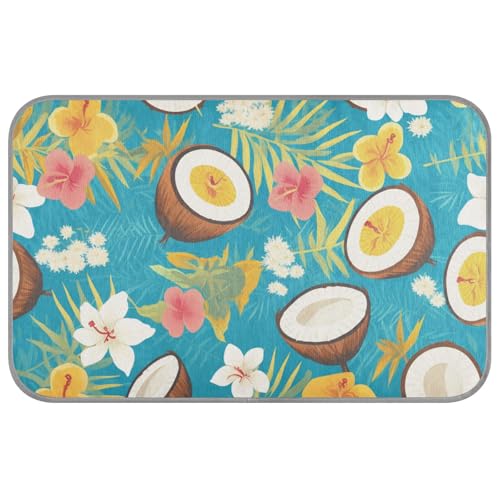 Tropische Sommer-Kokosnüsse, kühlende Haustierunterlage, selbstkühlende Decken für Outdoor-Katzen für Kaninchen, Katzen, Outdoor, schnurlos, Manta, Refrescante para perro M von Amooorous