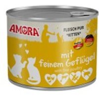 Amora Cat Katzenkinder 6x200g Huhn Amora Cat Katzenkinder 6x200g Huhn von Amora