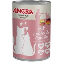 Amora Cat Pur 6x400g Delikater Lachs und Forelle Amora Cat Pur 6x400g Delikater Lachs und Forelle von Amora