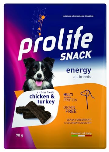 Prolife Snack Grain Free - Energy - Huhn und Truthahn, Packung mit 90 g von Amore Animale