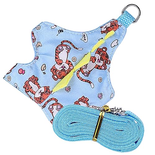 Amosfun 1 Satz Hamsterbrust Hundegeschirre Für Welpen Kleintierleine Weste Für Kleintiere Welpen-kit Hasengeschirrweste Laufseil Für Hasen Sommerweste Einstellbar Verwandlungs-Outfit Stoff von Amosfun