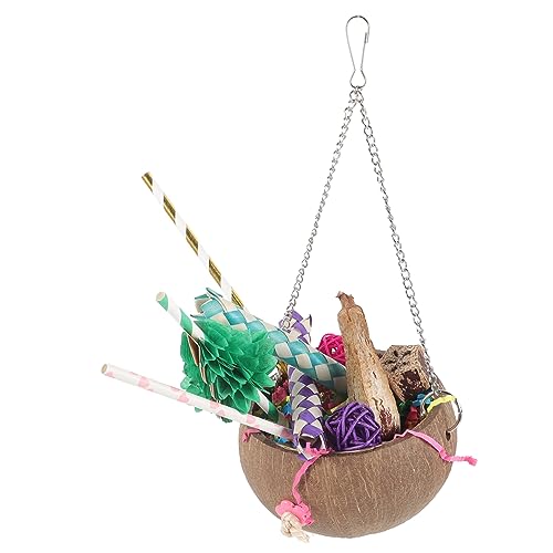 Amosfun 1 Satz Papagei Kauspielzeug Hängendes Spielzeug Haustier Spielzeug Versteck in Kokosnussschalen Kauspielzeug Für Vögel Hamsterbrutnest Vogelspielzeug Spielzeuge Papier Käfig Kauen Amosfun 1 Satz Papagei Kauspielzeug Hängendes Spielzeug Haustier Spielzeug Versteck in Kokosnussschalen Kauspielzeug Für Vögel Hamsterbrutnest Vogelspielzeug Spielzeuge Papier Käfig Kauen von Amosfun
