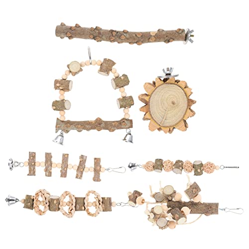Amosfun Hängende Vogelspielzeug Vogel Kauspielzeug für Papageien Holz Vogelspielzeug Papagei Kauspielzeug Set Sicher Amosfun Hängende Vogelspielzeug Vogel Kauspielzeug für Papageien Holz Vogelspielzeug Papagei Kauspielzeug Set Sicher von Amosfun