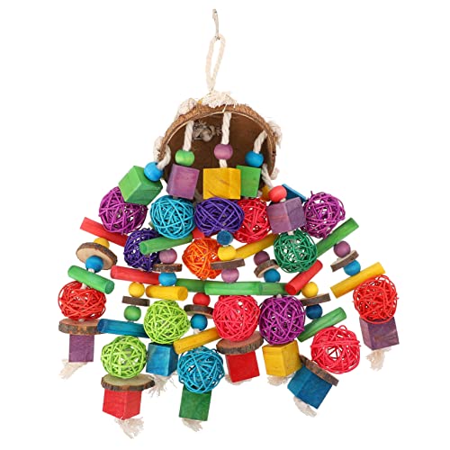 Amosfun 1 Stück Papagei Spielzeug Kauspielzeug für Vögel Vogelschaukel Spielzeug Spielzeuge Spielset aus Holz Knabberspielzeug für Papageien Papageienspielzeug zum Aufhängen hängend Käfig Amosfun 1 Stück Papagei Spielzeug Kauspielzeug für Vögel Vogelschaukel Spielzeug Spielzeuge Spielset aus Holz Knabberspielzeug für Papageien Papageienspielzeug zum Aufhängen hängend Käfig von Amosfun