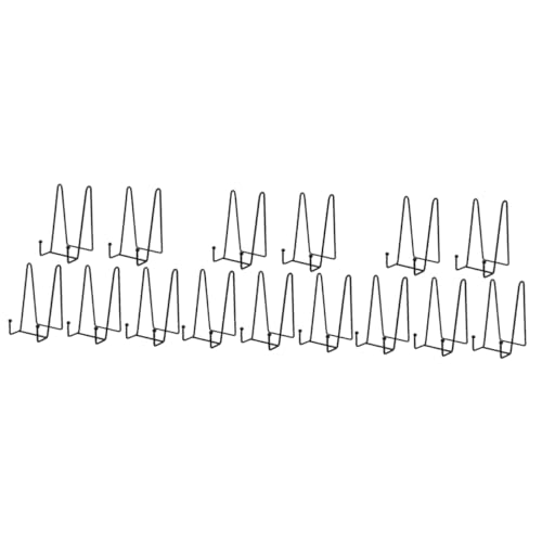 Amosfun 15 STK Ständer für Fotorahmen Tischtelefonhalter Ausstellungsständer für Ornamente Schreibtischständer für Monitore Präsentationsständer aus schwarzem Metall Untersetzer Buchhalter von Amosfun