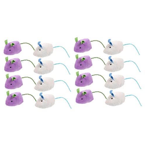 Amosfun 16 STK Simulations- -Spielzeug Mäuse Teaser Kätzchen Beißspielzeug Plüschtier Spielzeuge Trainingsspielzeug für Katzen Spielzeug zum Necken von Katzen Bissfest Katzenspielzeug Amosfun 16 STK Simulations- -Spielzeug Mäuse Teaser Kätzchen Beißspielzeug Plüschtier Spielzeuge Trainingsspielzeug für Katzen Spielzeug zum Necken von Katzen Bissfest Katzenspielzeug von Amosfun