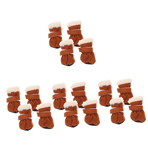 Amosfun 16 STK Schneestiefel Für Haustiere Hund Warme Stiefel Schneeschuhe Für Hunde Kleine Hundeschuhe Haustierschuhe Mit Weicher Sohle Fußschutz Mit Dem Hund Spazieren Gehen Flanell Amosfun 16 STK Schneestiefel Für Haustiere Hund Warme Stiefel Schneeschuhe Für Hunde Kleine Hundeschuhe Haustierschuhe Mit Weicher Sohle Fußschutz Mit Dem Hund Spazieren Gehen Flanell von Amosfun