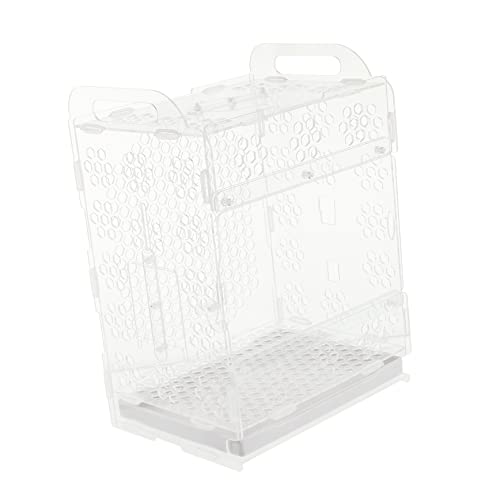 Amosfun 1Stk Vogelkäfig transparenter Papageienkäfig Vogelhaus Birdcage Bird cage klares Vogelhäuschen Reisezubehör Papageienhaus Haustier liefern Vogelfütterer von Amosfun