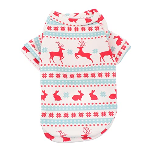 Amosfun 1Stk Weihnachtskleidung für Hunde Hässlicher Pullover Weihnachtshundes Urlaub Welpenweste Hundekleidung Weihnachten Weihnachts hundekostüm Schlafanzug Kapuzenweste von Amosfun