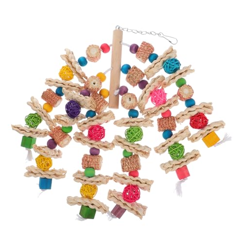 Amosfun Kauspielzeug für Papageien Sicheres Hängespielzeug Perlen Aus Rattan für Vögel Lustige Dekoration für Den Käfig Buntes Haustierspielzeug Vogelbedarf Beißspielzeug für Papageien Amosfun Kauspielzeug für Papageien Sicheres Hängespielzeug Perlen Aus Rattan für Vögel Lustige Dekoration für Den Käfig Buntes Haustierspielzeug Vogelbedarf Beißspielzeug für Papageien von Amosfun