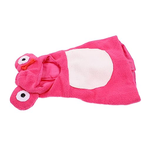 Amosfun Luxuriöse Haustier-Vogel-Kleidung Gemütlicher Roter Papageien-Kapuzenpullover Aus Baumwolle für Kalte Tage von Amosfun