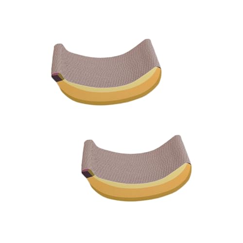 Amosfun 2 STK Banana Corrugated Cat Kratzbaum Katzengesicht Katzenkratzbett Teppich Gebogener Katzenkratzer Kratzbaum Für Katzen Katzenkratzkarton Katze Kratzt Welligkeit Schleifbrett Amosfun 2 STK Banana Corrugated Cat Kratzbaum Katzengesicht Katzenkratzbett Teppich Gebogener Katzenkratzer Kratzbaum Für Katzen Katzenkratzkarton Katze Kratzt Welligkeit Schleifbrett von Amosfun