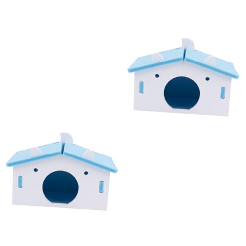 Amosfun 2 STK Hamster Nest Schlafhaus Hamsterbett Kleines Tierhaus Holzversteckhütte Hamsterspielhaus Versteckhüttenhöhle Meerschweinchen Kabine Der Hölzern Haustier -Bett Amosfun 2 STK Hamster Nest Schlafhaus Hamsterbett Kleines Tierhaus Holzversteckhütte Hamsterspielhaus Versteckhüttenhöhle Meerschweinchen Kabine Der Hölzern Haustier -Bett von Amosfun