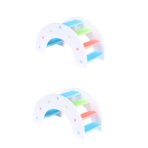 Amosfun 2stücke Hamster Spielzeug Bunte Brücke Für Haustiere Stufige Regenbogenbrücke Fördert Das Klettern Bewegung Für Kleine Nager Und Kleintiere Amosfun 2stücke Hamster Spielzeug Bunte Brücke Für Haustiere Stufige Regenbogenbrücke Fördert Das Klettern Bewegung Für Kleine Nager Und Kleintiere von Amosfun