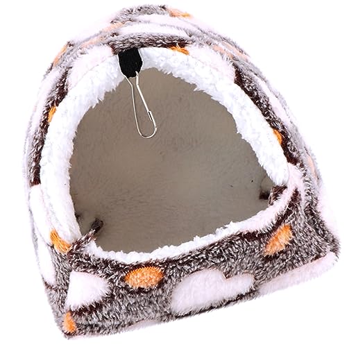 Amosfun 2st Hängematte Für Hamster Kaninchen Warmes Gemütliches Haus Hamsterhausbett Hasenbett Rattenhängematte Für Haustiere Zwergenversteck Bettwärmer Flanell Baumwolle Winter Hausratte von Amosfun