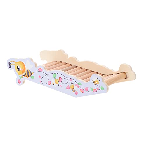 Amosfun 2 Stücke Hamster Spielzeug Leiter Chinchilla Spielzeug Holz Konstruktion Sicher Für Vögel Entwickelt Pet Fähigkeiten von Amosfun