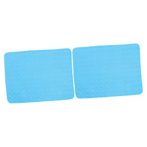 Amosfun 2St Haustier kühle Unterlage waschbares hundebett Kaninchen-Kühlkissen draussen Schlafmatten Schlafkissen Kühlmatte für Zwinger waschbares Eispad Sommer Cooles Pad Sofakissen Stoff von Amosfun