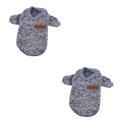 Amosfun 2st Haustier Warmer Pullover Welpen Pullover Hundekleidung Haustier Hundepullover Katzenkleidung Haustier-Pullover Kapuzenpullover Haustierzubehör Mode von Amosfun