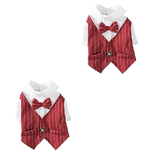 Amosfun 2 Stücke Haustier Katze Hund Party Outfit Haustier Frühling Mantel Muster-langlebiges Material Leicht Zu Trocknen Amosfun 2 Stücke Haustier Katze Hund Party Outfit Haustier Frühling Mantel Muster-langlebiges Material Leicht Zu Trocknen von Amosfun