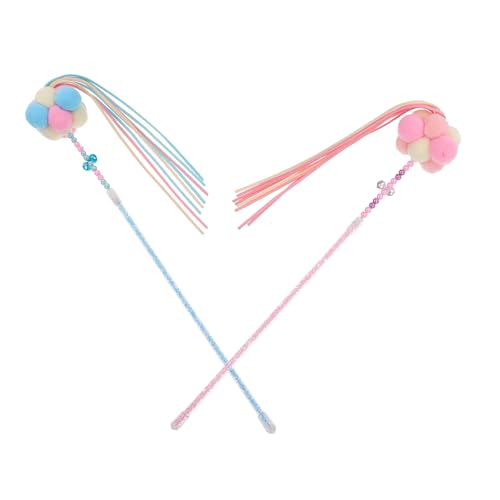 Amosfun 2er-Pack Katzen-Teaser-Sticks Haustier-kätzchen-Spielzeug-Sticks Aktivieren Den Jagdinstinkt Für Katzen Amosfun 2er-Pack Katzen-Teaser-Sticks Haustier-kätzchen-Spielzeug-Sticks Aktivieren Den Jagdinstinkt Für Katzen von Amosfun