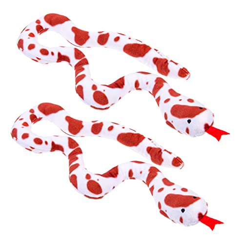 Amosfun 2st Katzenminze-Schlange Haupttag Der Katze Katzenspielzeug Spielzeug Zum Knirschen Von Katzenzähnen Schlangen-katzenminze-Spielzeug Beißspielzeug Plüschtier Induktion Pp Baumwolle von Amosfun