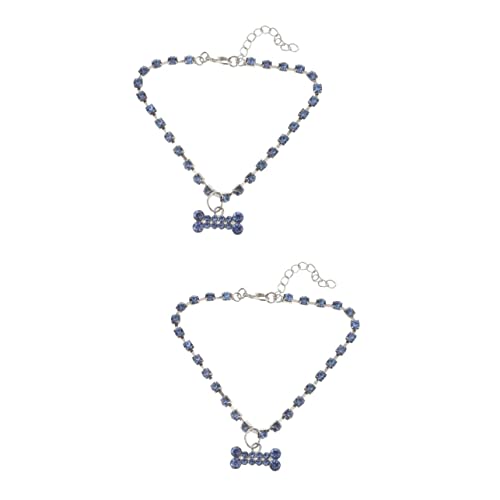 Amosfun 2st Knochen Halskette Strass-Haustier-Halskette Katze Strass Halsband Strass Hundehalsband Kristall Halskette Hundehalsband Hund Halskette Schmücken Haustier Hund Strasssteine Amosfun 2st Knochen Halskette Strass-Haustier-Halskette Katze Strass Halsband Strass Hundehalsband Kristall Halskette Hundehalsband Hund Halskette Schmücken Haustier Hund Strasssteine von Amosfun