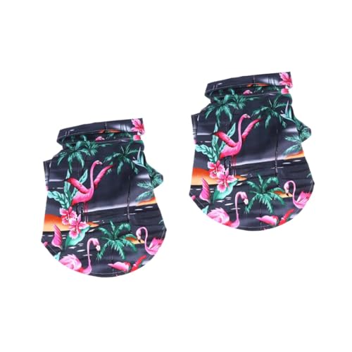 Amosfun 2st Modisches Hundekleid Hawaiianisches Kostü Haustierhemden Für Katzen Haustier Hund Bedrucktes Shirt Welpenkleidung Haustierhemden Für Kleine Hunde Kostüme Mode Mittlerer Hund von Amosfun
