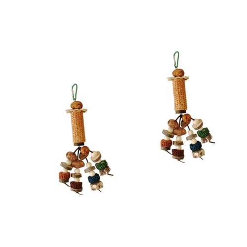 Amosfun 2stücke Käfigspielzeug Für Wellensittiche Robustes Kauspielzeug Aus Natürlichem Mit Hängendem Design Multifunktionales Spielzeug Für Vögel Zur Entspannung Spielen Für Amosfun 2stücke Käfigspielzeug Für Wellensittiche Robustes Kauspielzeug Aus Natürlichem Mit Hängendem Design Multifunktionales Spielzeug Für Vögel Zur Entspannung Spielen Für von Amosfun
