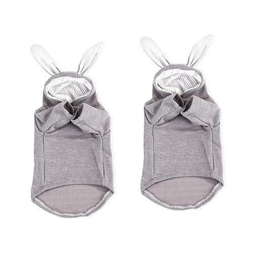 Amosfun 2 Stück Modische Hunde-Kapuzenpullover Mit Ohren Haustierkleidung Für Welpen Bequeme Passform von Amosfun