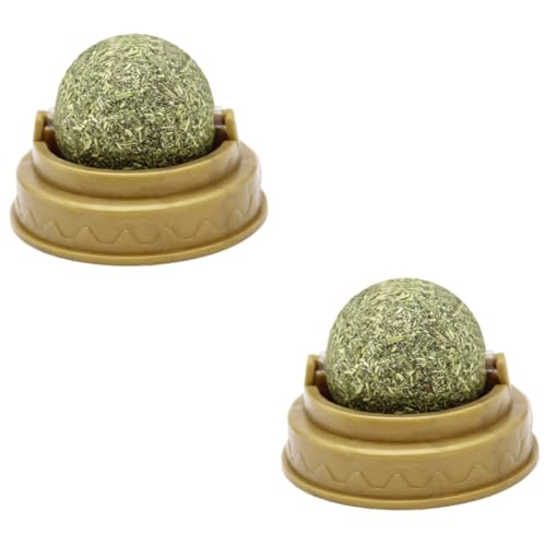 Amosfun 2st Zahnbehandlungen Für Katzen Silvervine Für Katzen Katzennahrung Katzenbonbons Katzennipbälle Katze Nip Kauspielzeug Für Katzen Spielzeuge Beschleuniger Rotieren Sauber von Amosfun