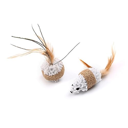 Amosfun 3stücke Teiliges Katzen Spielzeug Aus Plüsch Mit Buntem -Design Für Spielende Kätzchen Fördert Das Kratzen Und Spielen Langeweile Und Schützt Möbel von Amosfun