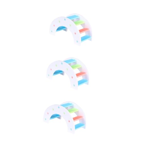 Amosfun 3stücke Rainbow Bridge Hamster Spielzeug Bunte Brücke Für Kleintiere Fördert Bewegung Und Geschicklichkeit Für Hamster Und Andere Kleine Haustiere Stufiges Design Amosfun 3stücke Rainbow Bridge Hamster Spielzeug Bunte Brücke Für Kleintiere Fördert Bewegung Und Geschicklichkeit Für Hamster Und Andere Kleine Haustiere Stufiges Design von Amosfun