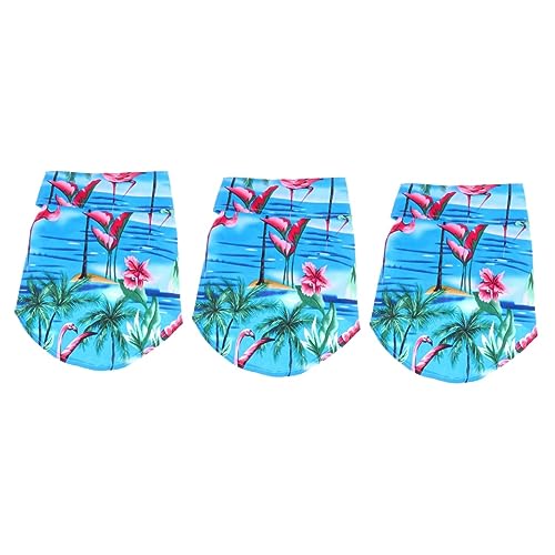 Amosfun 3St Hawaii-Outfits großes Hundeshirt Hawaii-Shirt Haustierhemden für große Hunde Weihnachtshundekostüm Hundepyjama Hundekleid modisches Hundekleid kreatives Hundekostüm einstellen von Amosfun