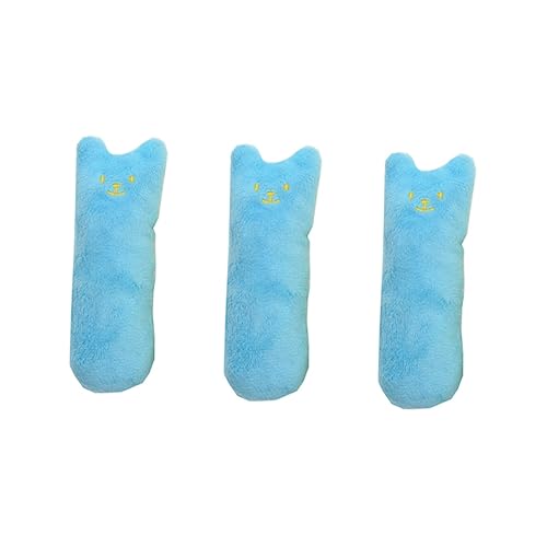 Amosfun 3St katzenspielzeug Spielzeug mit Katzenminze Katze Catnip Pompones de Porristas Flauschige Kuscheltiere Zähne knirschen Spielzeug Kratzspielzeug Plüschpuppe von Amosfun
