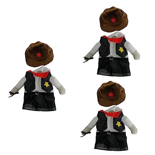 Amosfun 3st Halloweenkostüm Denim-Outfit Cowboykostüm Für Katzen-Outfit Cosplay Kleidung Amosfun 3st Halloweenkostüm Denim-Outfit Cowboykostüm Für Katzen-Outfit Cosplay Kleidung von Amosfun