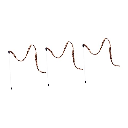 Amosfun Katzenspielzeug 3er-Pack Spielzeug Kätzchen-Teaser-Stick Mit Glöckchen Im Leopardenmuster Amosfun Katzenspielzeug 3er-Pack Spielzeug Kätzchen-Teaser-Stick Mit Glöckchen Im Leopardenmuster von Amosfun