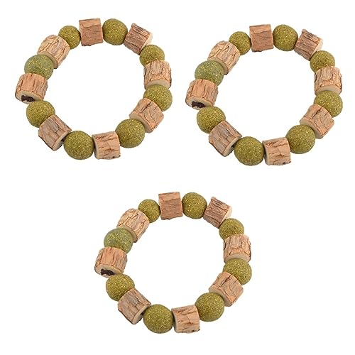 Amosfun 3stücke Catnip Halskette Für Katzen Interaktives Spielzeug Zur Zahnreinigung Molarspielzeug Mit Katzenminze Langlebig Und Sicher Für Katzenpflege Und Spielzeit von Amosfun