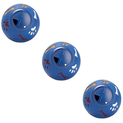 Amosfun 3st Leckerli-spenderball Leckerli-Spender-Spielzeug Für Hunde Leckerli-Ball Für Hunde Ballspielzeug Für Hunde Hunde-Puzzle-spielzeugball Hundefutter Ball Großer Hund Kugel Fehlt von Amosfun