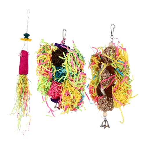 Amosfun 3-teiliges Vogel-papagei-schredderset Für Nymphensittich-Spielzeug Futtersuche Vogelspielzeug Design Zur Verbesserung Der Gesundheit Von Haustieren Amosfun 3-teiliges Vogel-papagei-schredderset Für Nymphensittich-Spielzeug Futtersuche Vogelspielzeug Design Zur Verbesserung Der Gesundheit Von Haustieren von Amosfun