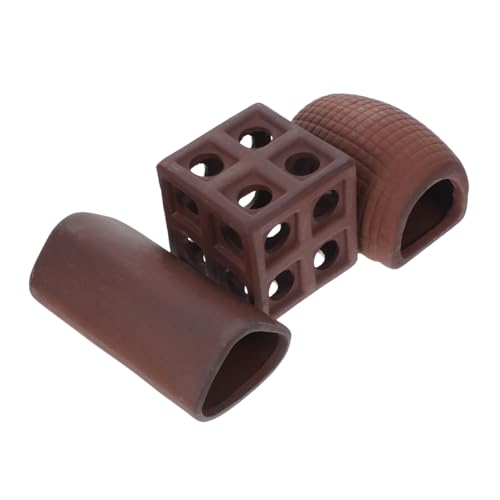 Amosfun 3stücke Garnelenverstecke Für Aquarien Aquarienhöhle Aquarienversteck Betta-versteck Aquarientöpfe Keramik-Ornament Sicherer Rückzugsort Für Fische Und Garnelen Für von Amosfun