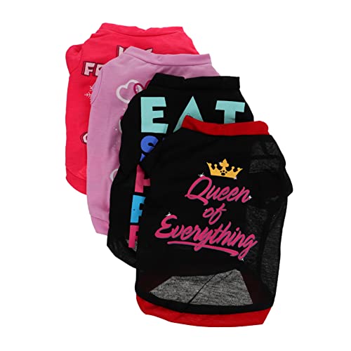 Amosfun Hundebekleidung 4er-Pack Hundeshirts Atmungsaktiv Und Leicht Für Hunde Amosfun Hundebekleidung 4er-Pack Hundeshirts Atmungsaktiv Und Leicht Für Hunde von Amosfun