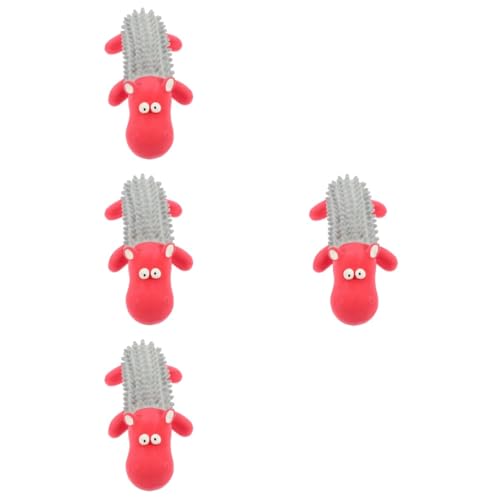 Amosfun 4stücke Squeaky Hundespielzeug Aus Interaktives Kauspielzeug Für Welpen Niedliches Tierdesign - Zahnpflege Und Spielspaß Für Kleine Hunde Stressabbau Und von Amosfun