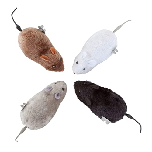 Amosfun 4 Stück Teiliges Set Aufziehbare Plüschmaus Spielzeuge für Katzen und Interaktive Party Spielzeuge Zufällige Farben Lustige Katzenspielzeuge Robuste und Sichere Amosfun 4 Stück Teiliges Set Aufziehbare Plüschmaus Spielzeuge für Katzen und Interaktive Party Spielzeuge Zufällige Farben Lustige Katzenspielzeuge Robuste und Sichere von Amosfun